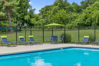 Sparkling outdoor pool